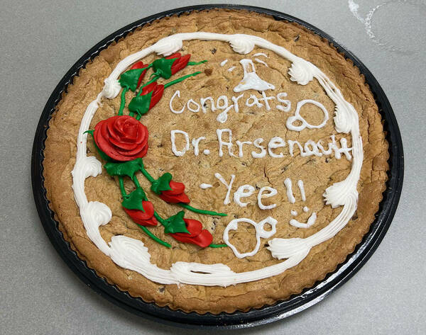 Liz's PhD Defense cake